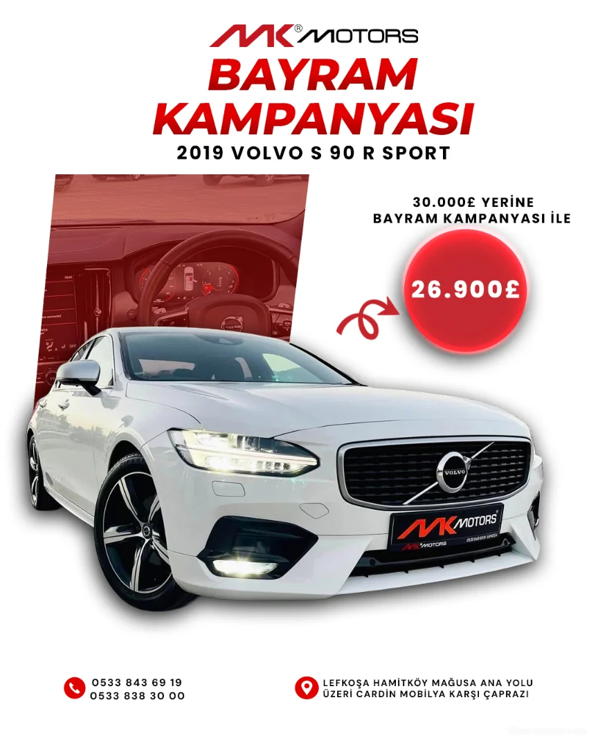 2019 Volvo S90 2.0 D D5 KKTC - Fotoğraf 1